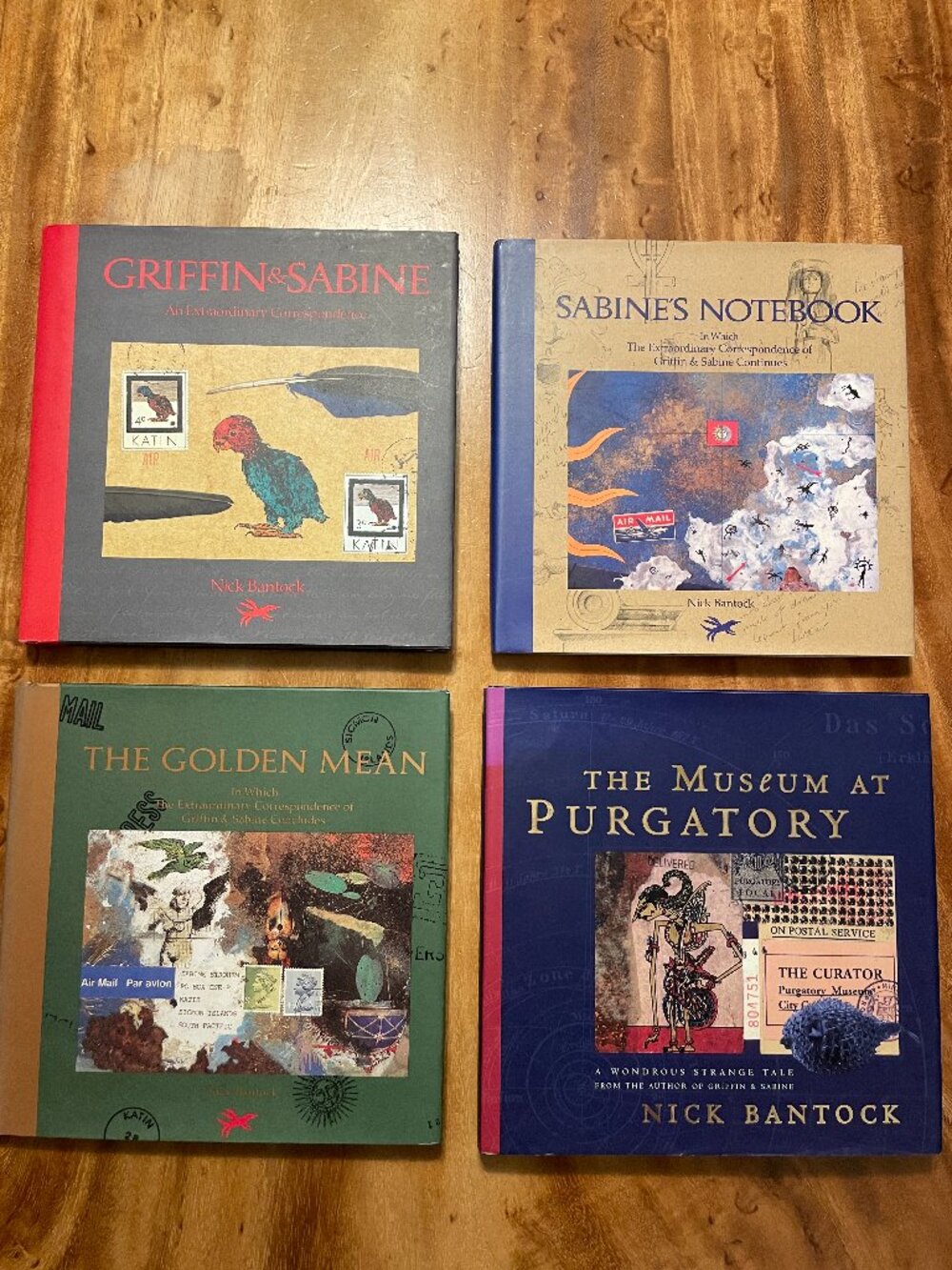 Nick Bantock Griffin & Sabine Trilogy + Museum at Purgatory 4 Book HC Set